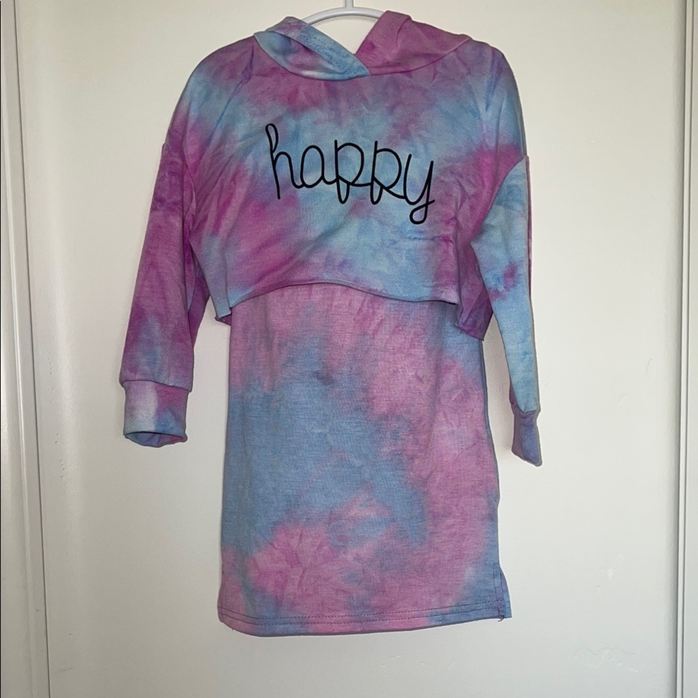 Happy Tie-Dye Kids Hoodie